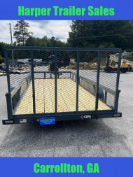 New 2025 GPS 7K 7X16 TANDEM AXLE UTILITY TRAILER WITH SET BACK JACK