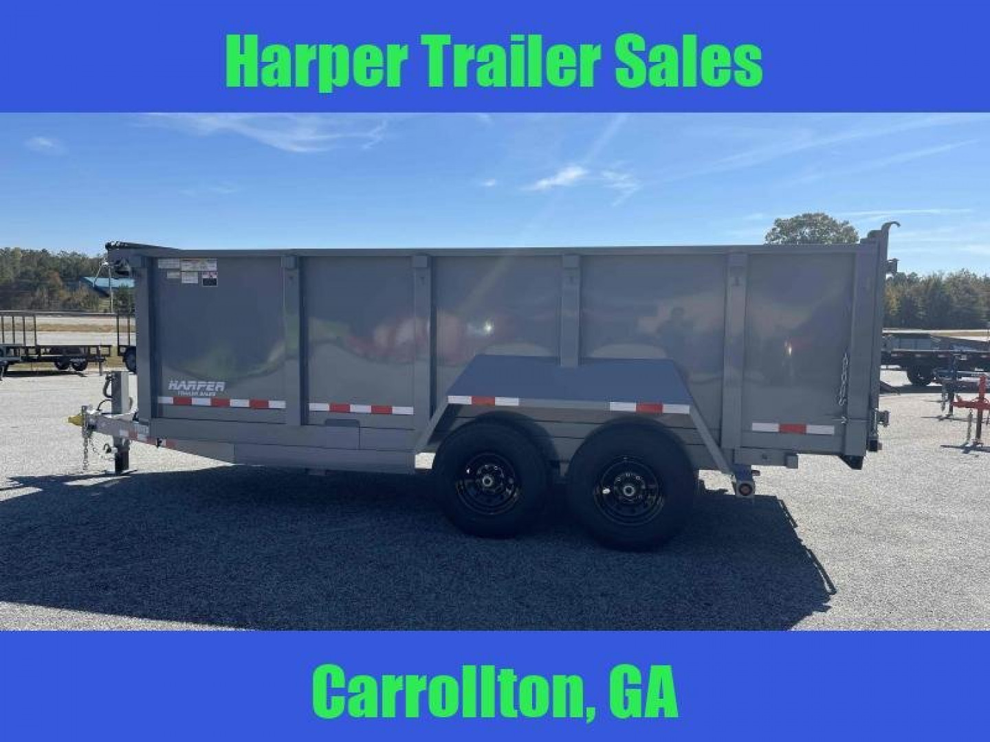 New 2025 TUFFDUMP 14K 7X16 DUMP TRAILER 4' WALLS