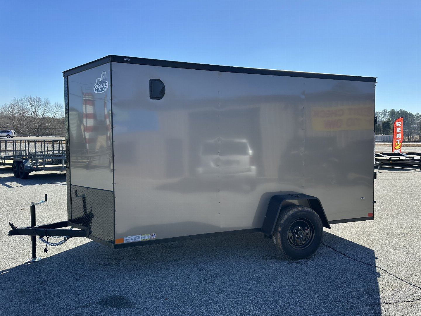 New 2025 COVERED WAGON 6X12 SINGLE AXLE ENCLOSED TRAILER WITH BLACKOUT PACKAGE