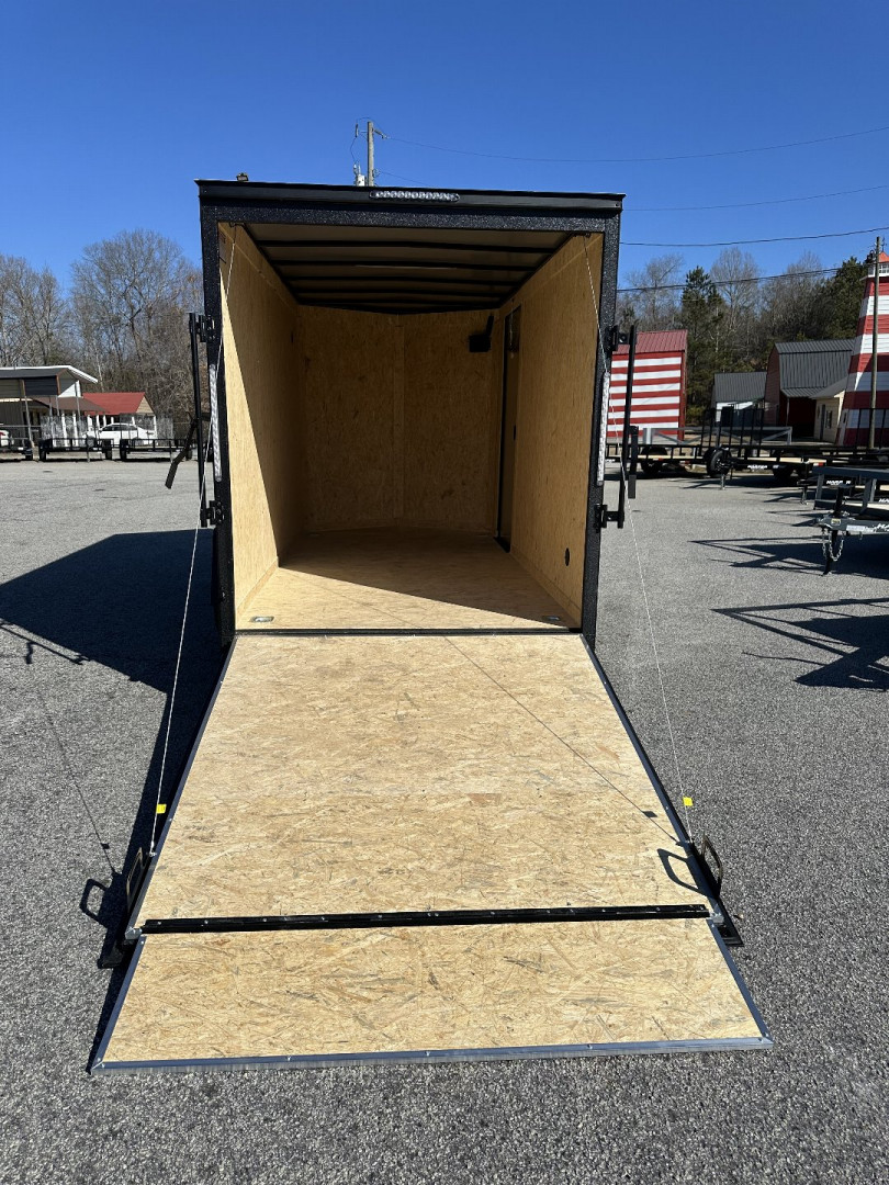 New 2025 COVERED WAGON 6X12 SINGLE AXLE ENCLOSED TRAILER WITH BLACKOUT PACKAGE