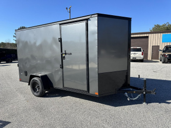 New 2025 COVERED WAGON 6X12 SINGLE AXLE ENCLOSED TRAILER WITH BLACKOUT PACKAGE