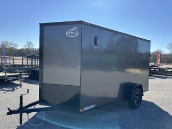 New 2025 COVERED WAGON 6X12 SINGLE AXLE ENCLOSED TRAILER WITH BLACKOUT PACKAGE