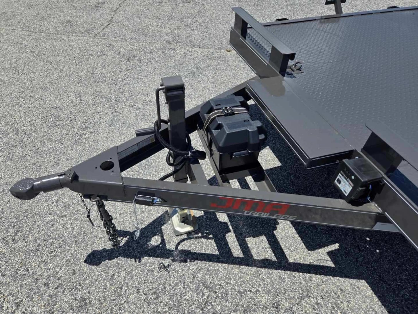 New 2025 82X20 DELUXE 10K STEEL FLOOR CAR HAULER DELUXE SERIES MODEL WITH 2 BRAKES, WINCH PLATE & BATTERY BOX