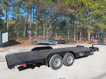 New 2025 20FT 10K STEEL FLOOR DELUXE CAR HAULER WITH 2 BRAKE AXLES
