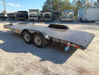 New 2025 20FT 10K STEEL FLOOR DELUXE CAR HAULER WITH 2 BRAKE AXLES