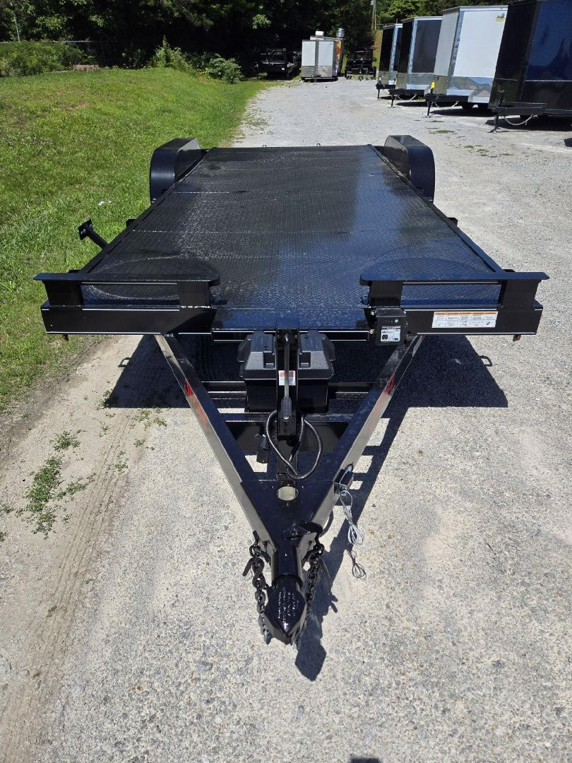 New 2025 82X20 DELUXE 10K STEEL FLOOR CAR HAULER DELUXE SERIES MODEL WITH 2 BRAKES, WINCH PLATE & BATTERY BOX