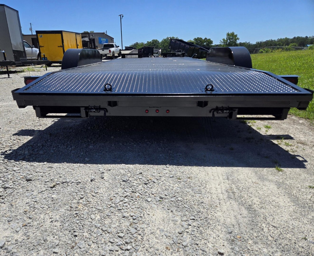 New 2025 82X20 DELUXE 10K STEEL FLOOR CAR HAULER DELUXE SERIES MODEL WITH 2 BRAKES, WINCH PLATE & BATTERY BOX