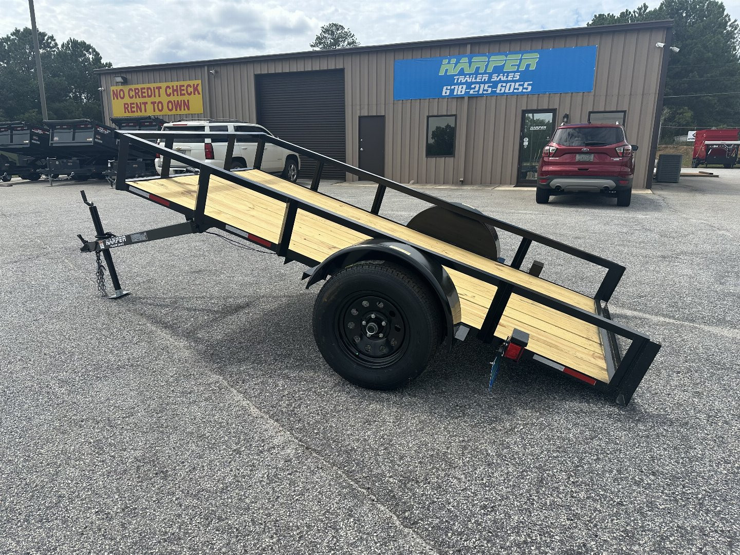 New 2025 5X10 DURABLE LIGHT WEIGHT TILT SINGLE AXLE UTILITY TRAILER