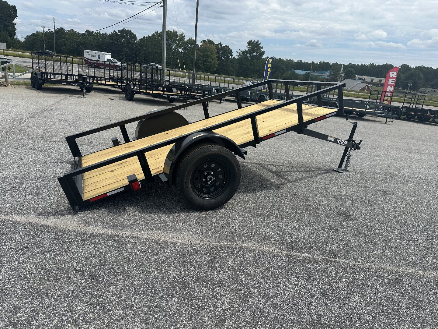 New 2025 5X10 DURABLE LIGHT WEIGHT TILT SINGLE AXLE UTILITY TRAILER