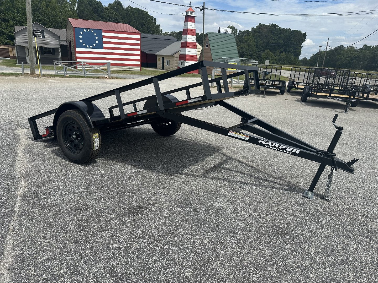 New 2025 5X10 DURABLE LIGHT WEIGHT TILT SINGLE AXLE UTILITY TRAILER