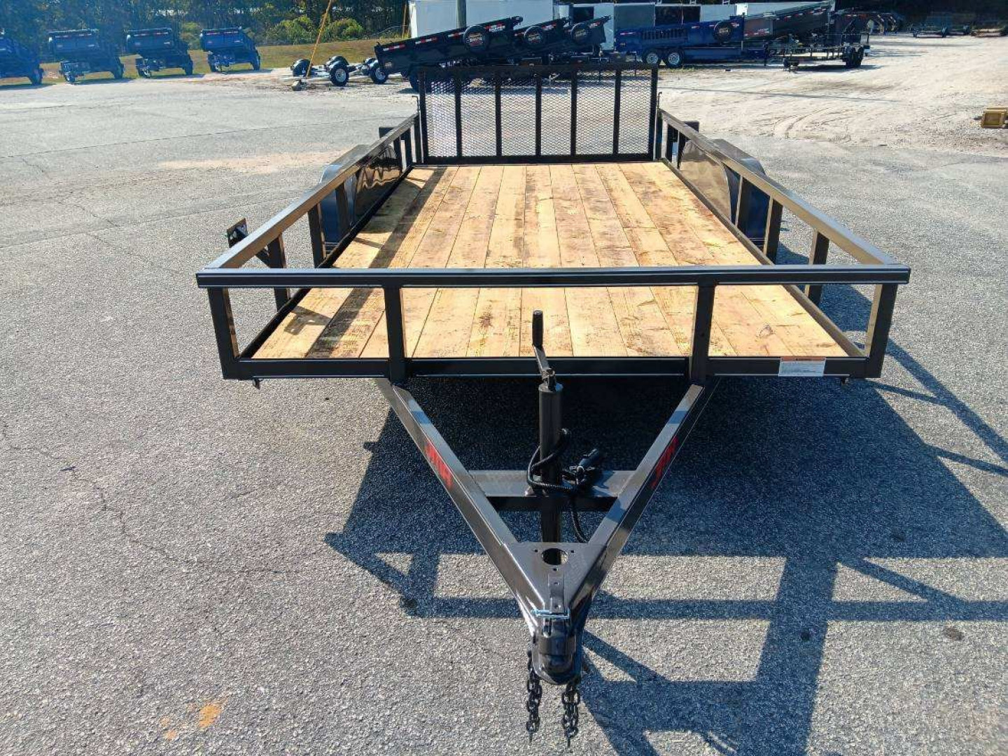 New 2025 82X16 TANDEM AXLE UTILITY TRAILER WITH DOVETAIL AND BRAKES
