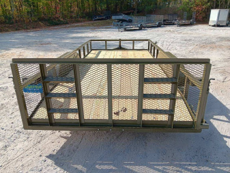 New 2025 82X16 10K TANDEM AXLE UTILITY TRAILER WITH DOVETAIL AND BRAKES