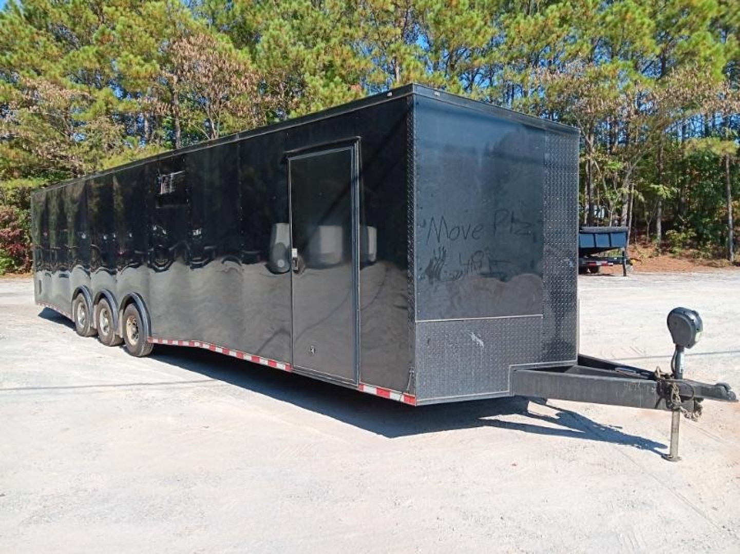 Used USED 2023 ROCK SOLID CARGO 8.5X36 SLANT NOSE ENCLOSED TWO CAR HAULER ($1210 DOWN ON RTO CONTRACT)