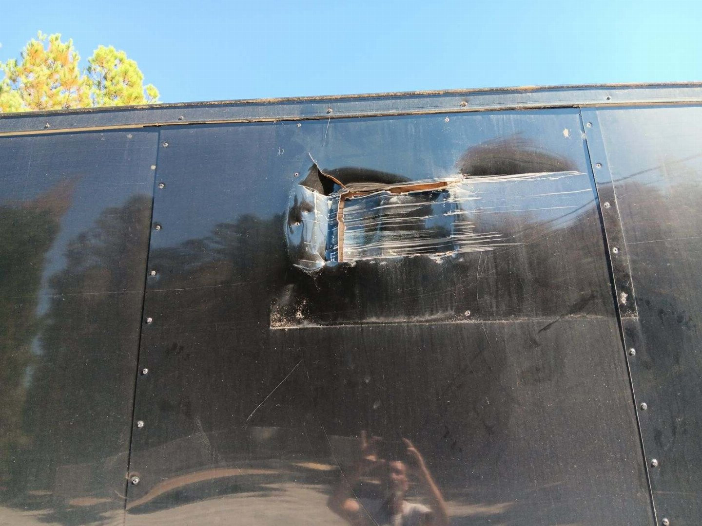 Used USED 2023 ROCK SOLID CARGO 8.5X36 SLANT NOSE ENCLOSED TWO CAR HAULER ($1210 DOWN ON RTO CONTRACT)