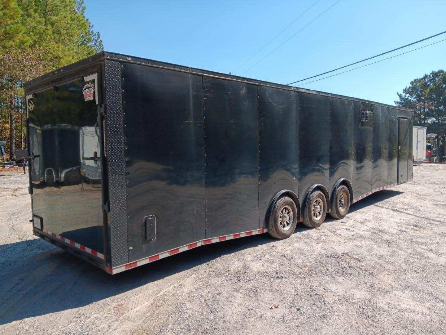 Used USED 2023 ROCK SOLID CARGO 8.5X36 SLANT NOSE ENCLOSED TWO CAR HAULER ($1210 DOWN ON RTO CONTRACT)
