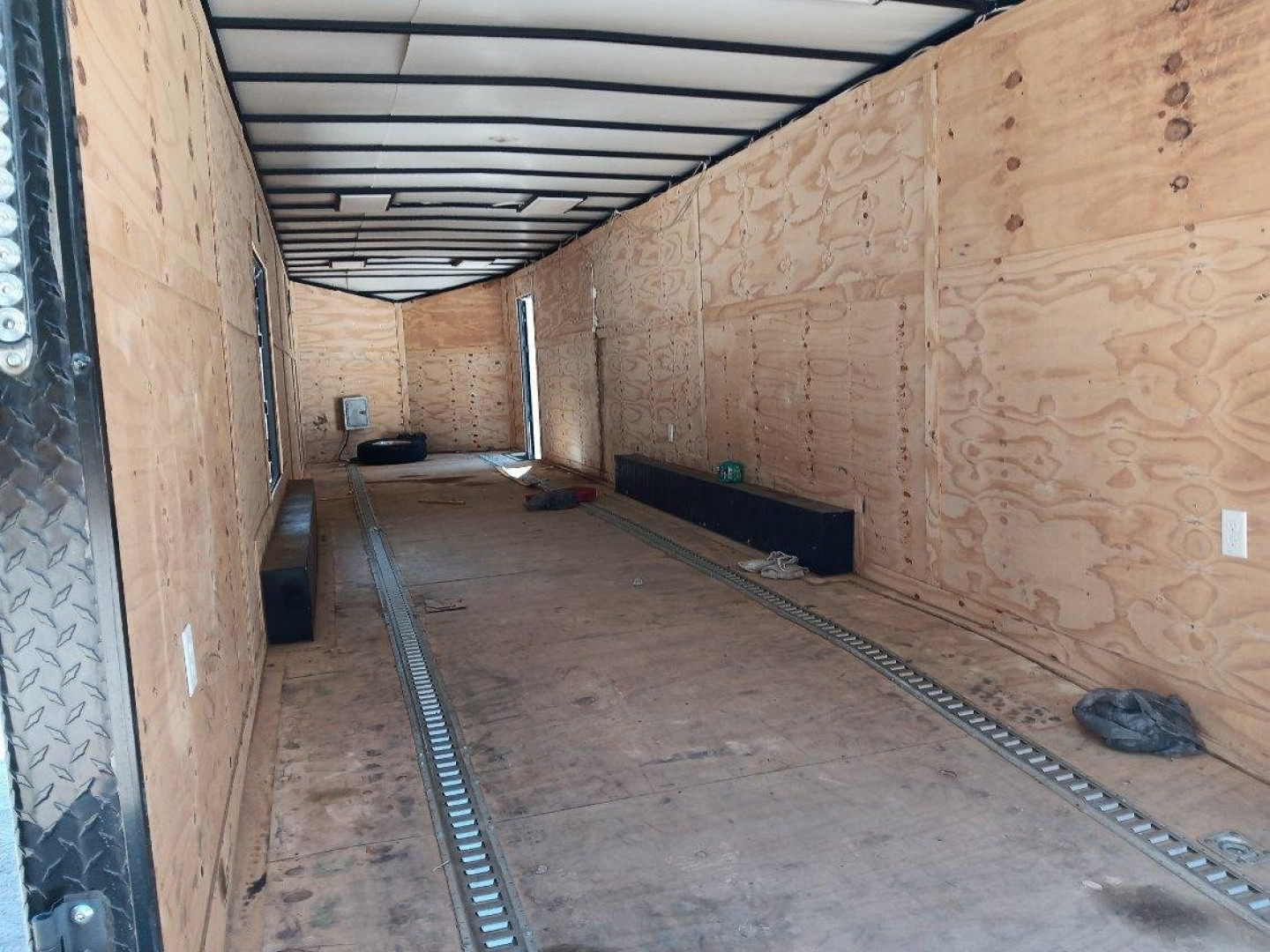 Used USED 2023 ROCK SOLID CARGO 8.5X36 SLANT NOSE ENCLOSED TWO CAR HAULER ($1210 DOWN ON RTO CONTRACT)