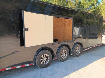Used USED 2023 ROCK SOLID CARGO 8.5X36 SLANT NOSE ENCLOSED TWO CAR HAULER ($1210 DOWN ON RTO CONTRACT)