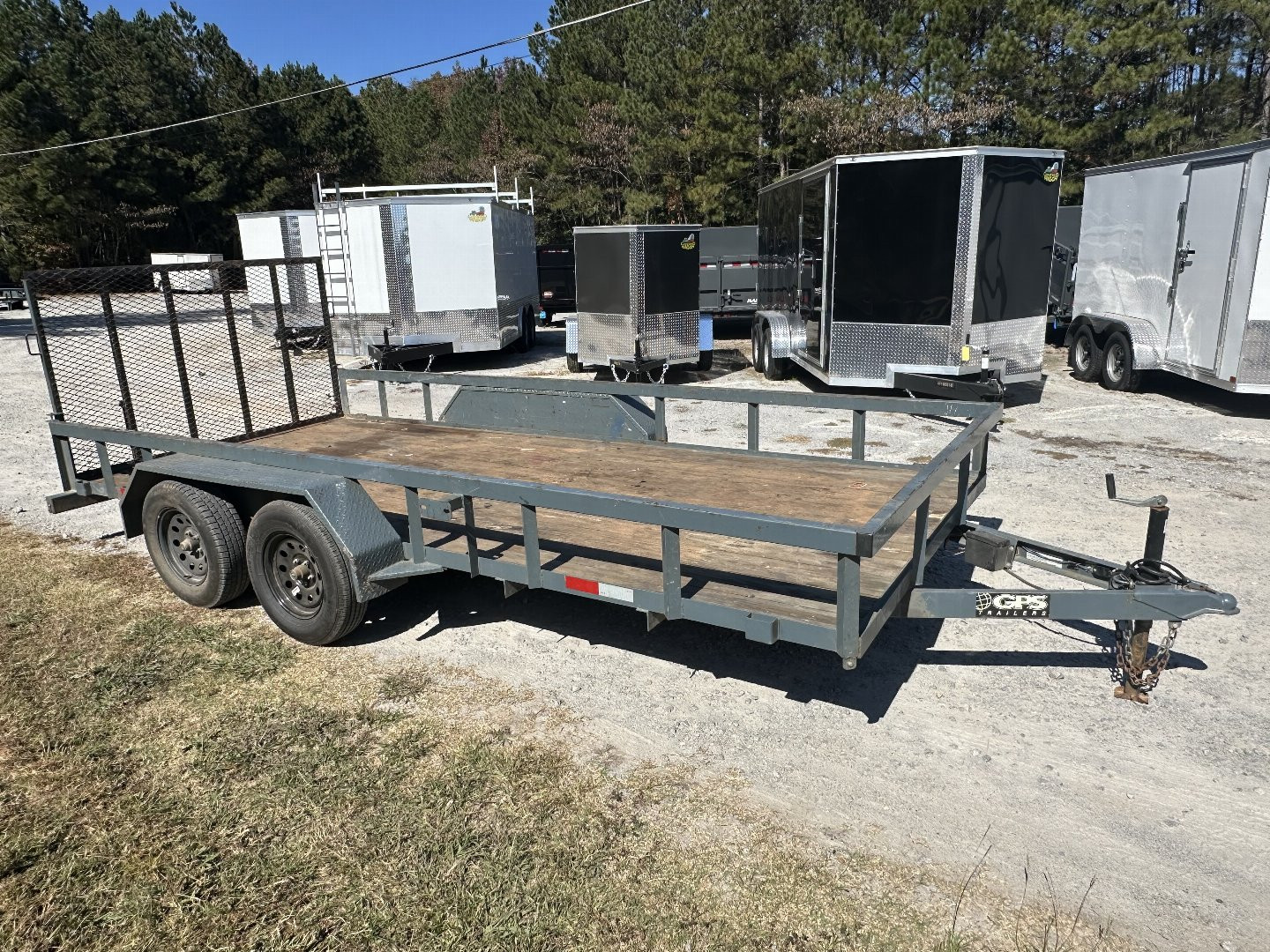 Used 2022 GPS 7X16 7K TANDEM AXLE UTILITY TRAILER ($199 DOWN ON RTO CONTRACT)