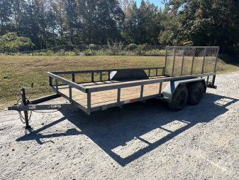 Used 2022 GPS 7X16 7K TANDEM AXLE UTILITY TRAILER ($199 DOWN ON RTO CONTRACT)