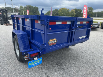New 2025 PROSPECTOR 5X8 6K SINGLE AXLE DUMP TRAILER WITH 2' WALLS AND SPARE TIRE
