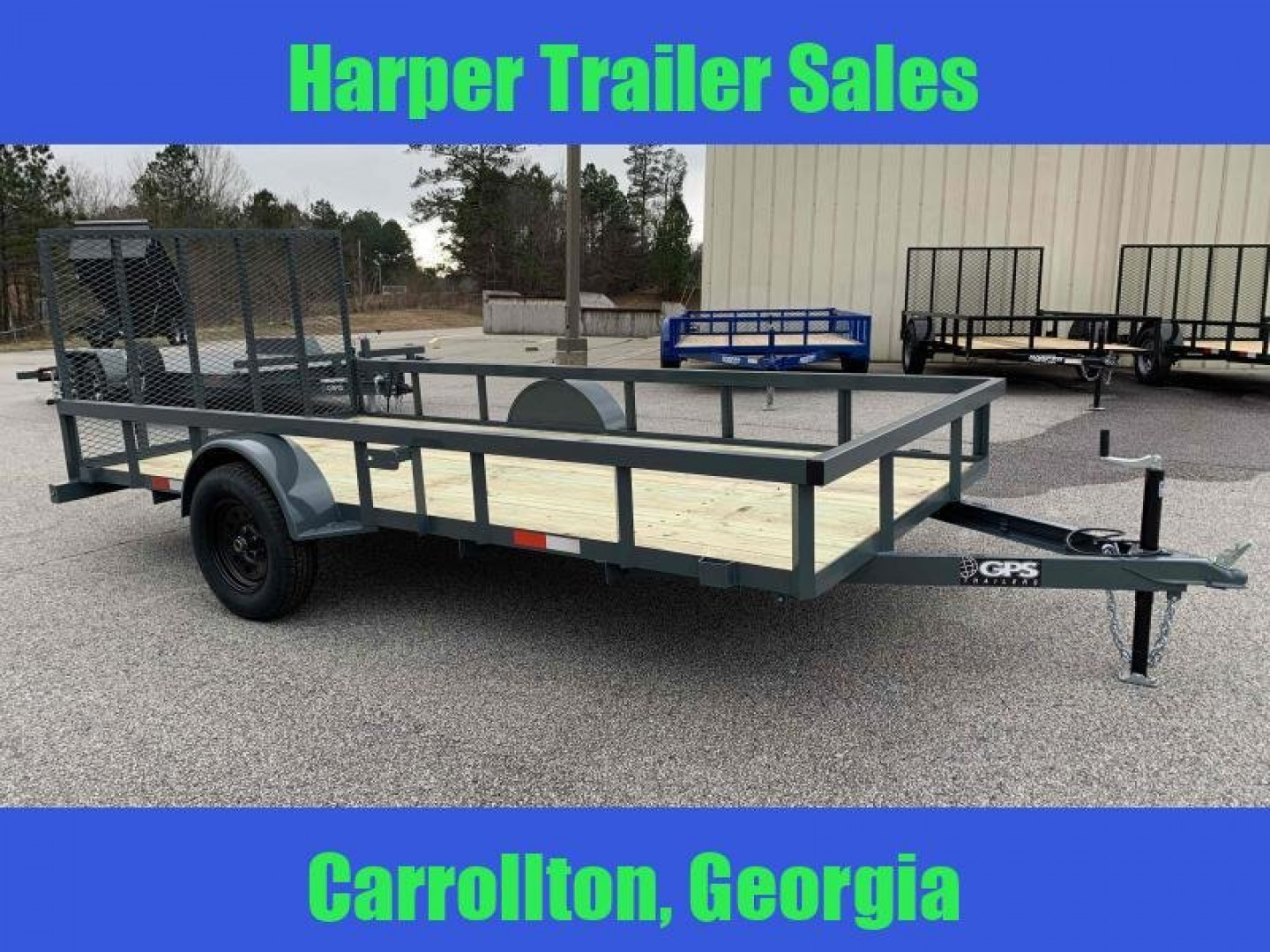 New 2025 GPS 76X14 SINGLE AXLE UTILITY TRAILER
