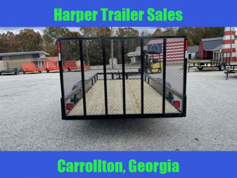 New 2025 7X16 TANDEM AXLE UTILITY TRAILER WITH BRAKES