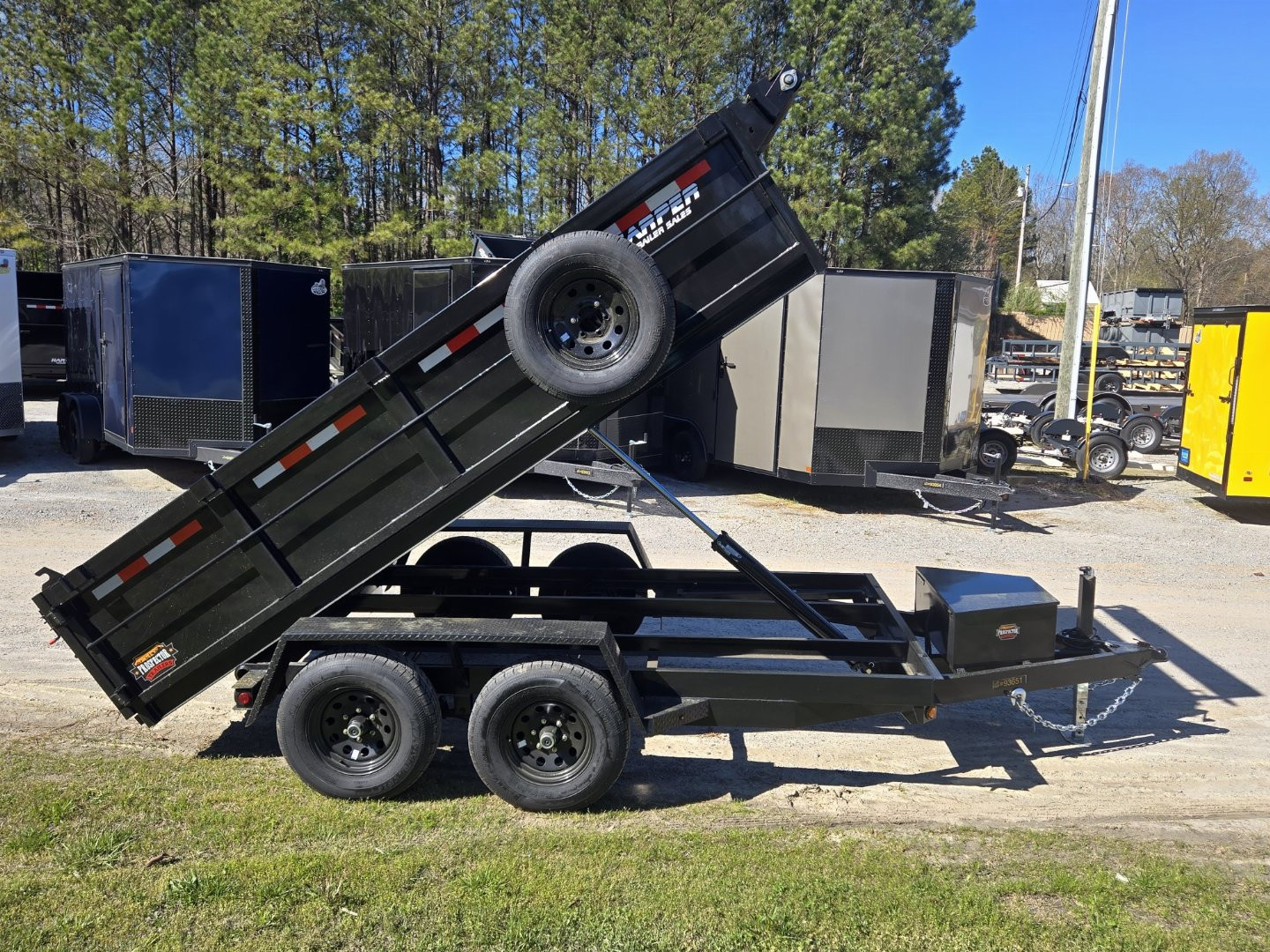New 2025 PROSPECTOR 10K 6X12 DUMP TRAILER WITH 2' WALLS