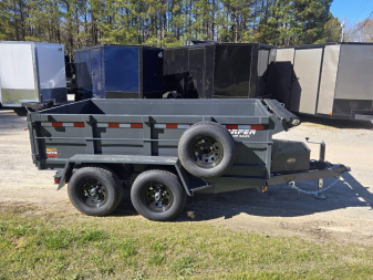 New 2025 PROSPECTOR 6X10 10K TANDEM AXLE DUMP TRAILER WITH 2' WALLS AND SPARE TIRE