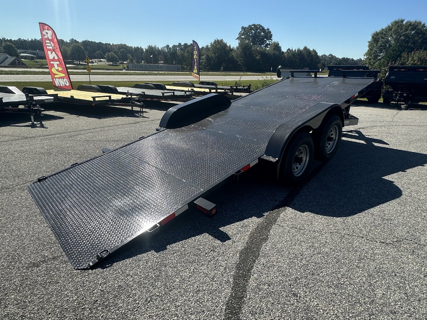 New **ON SALE**2025 7x20 10K HYDRAULIC TILT STEEL FLOOR CAR HAULER