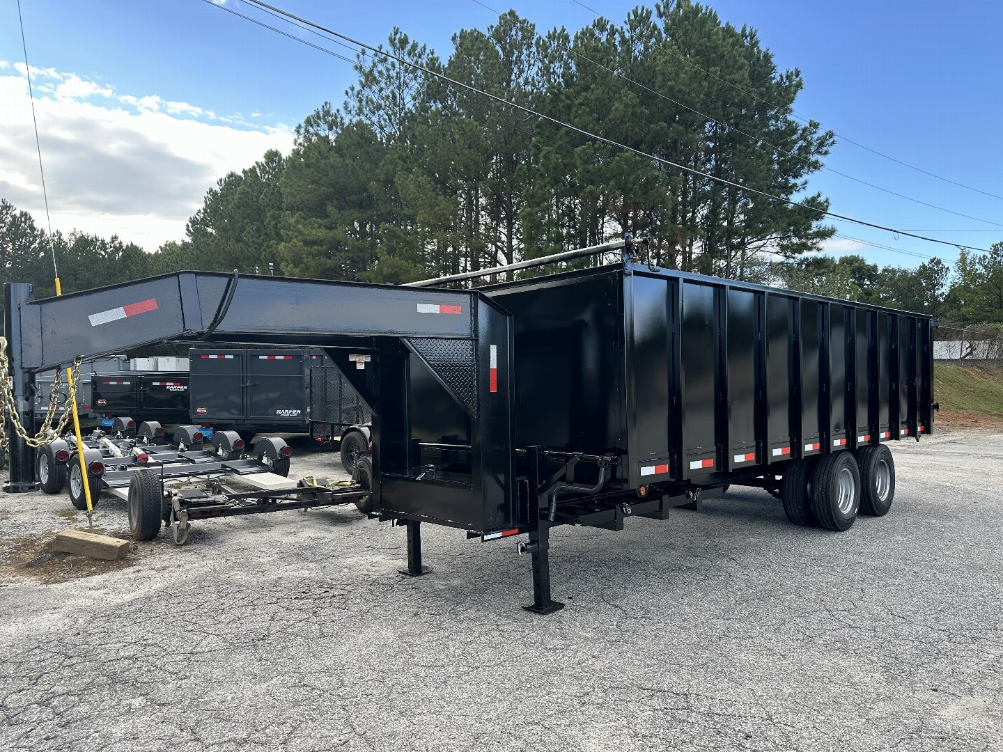 New 2025 8X20 20K DUAL TANDEM GOOSENECK DUMP TRAILER