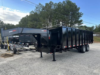 New 2025 8X20 20K DUAL TANDEM GOOSENECK DUMP TRAILER