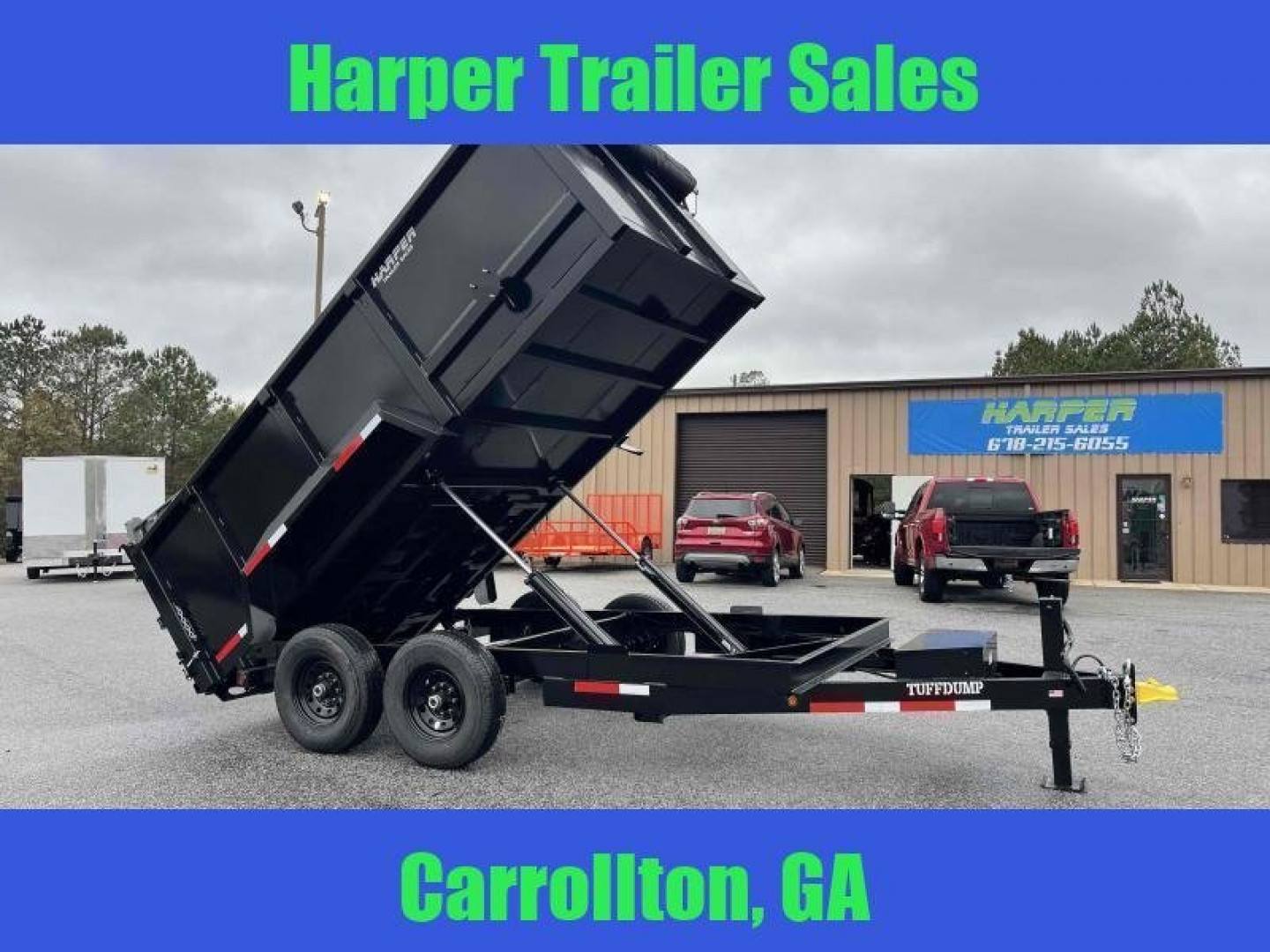 New 2024 TUFFDUMP 14K 7X14 DUMP TRAILER 4' WALLS