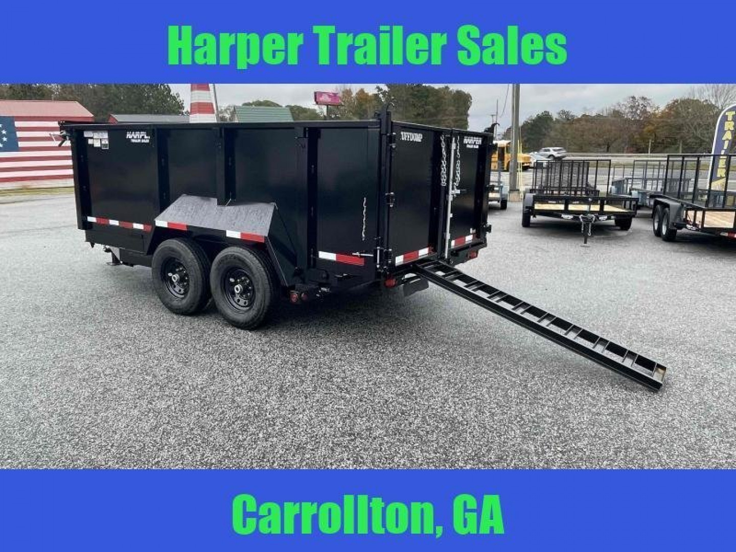 New 2024 TUFFDUMP 14K 7X14 DUMP TRAILER 4' WALLS