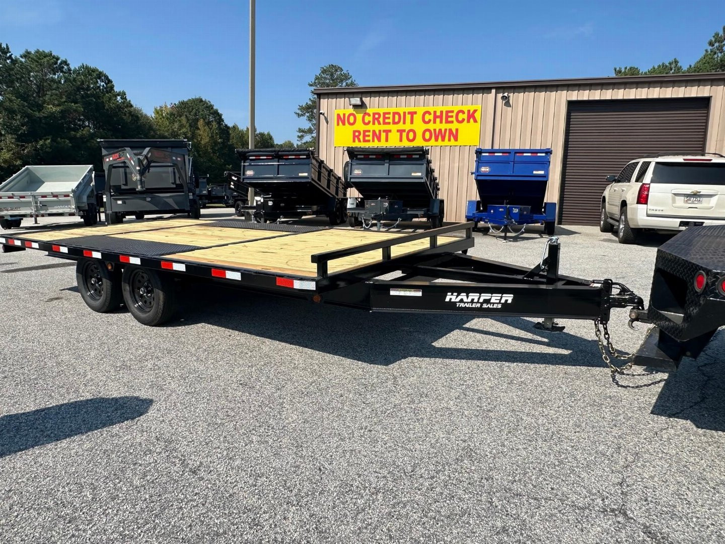 New 2025 8X16 7K DECKOVER WITH RUB RAILS AND SLIDE OUT RAMPS