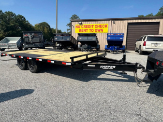 New 2025 8X16 7K DECKOVER WITH RUB RAILS AND SLIDE OUT RAMPS