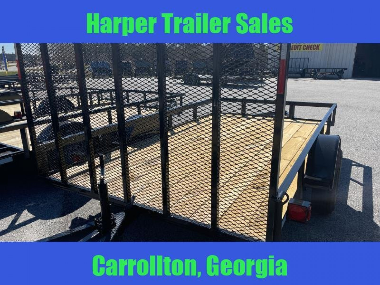 New 2025 7X12 SINGLE AXLE UTILITY TRAILER