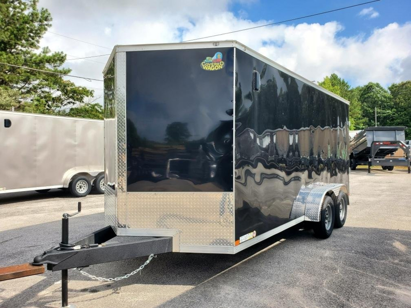 New 2025 COVERED WAGON 7X16 TANDEM AXLE ENCLOSED TRAILER