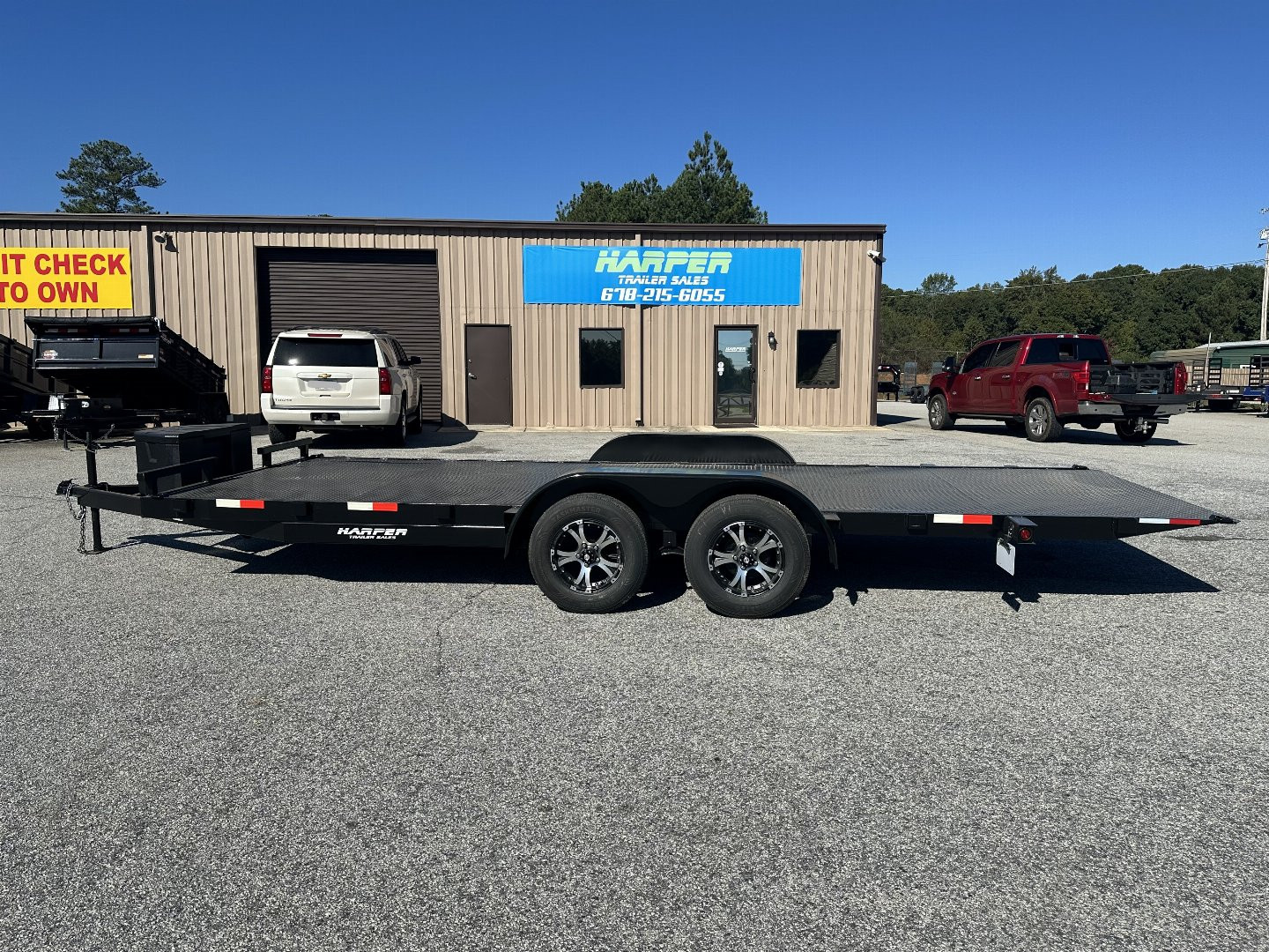 New **ON SALE**2025 7x20 7K HYDRAULIC TILT STEEL FLOOR CAR HAULER WITH ALUMINUM WHEELS