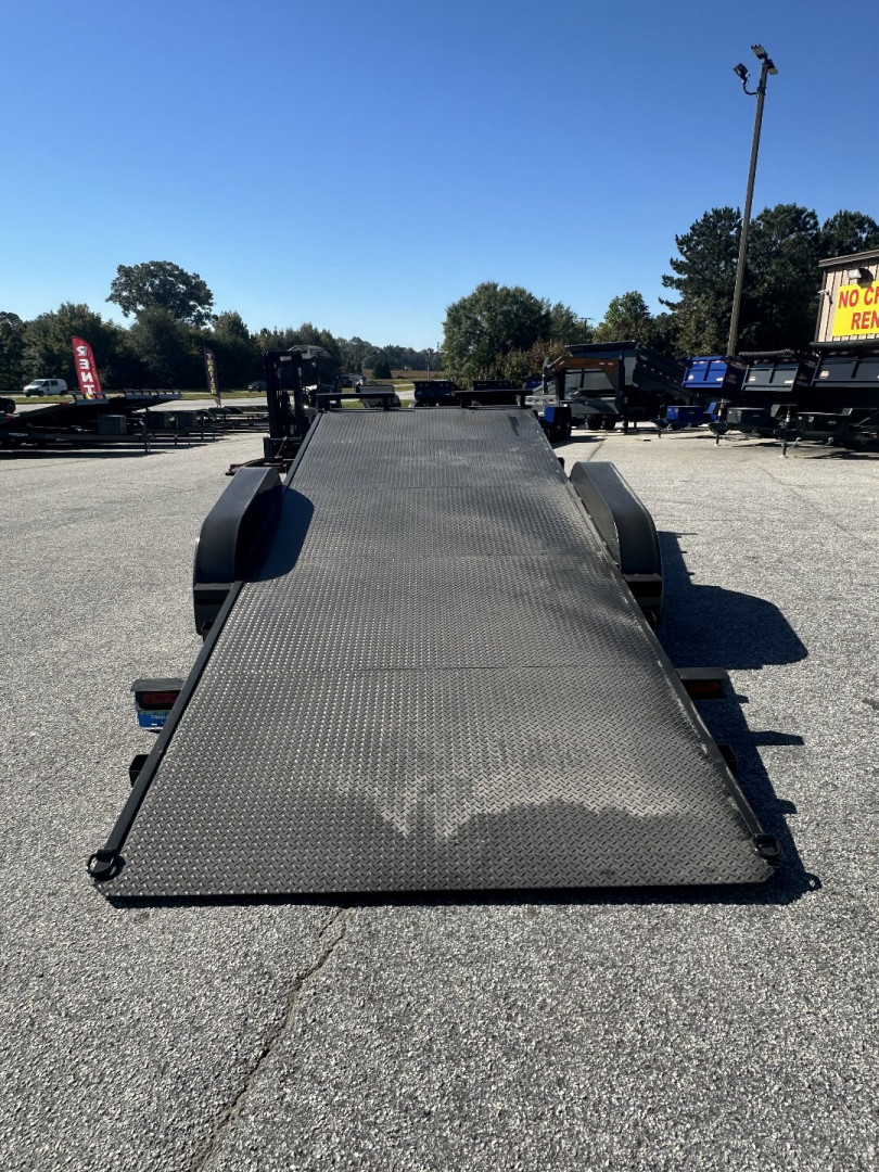 New **ON SALE**2025 7x20 7K HYDRAULIC TILT STEEL FLOOR CAR HAULER WITH ALUMINUM WHEELS