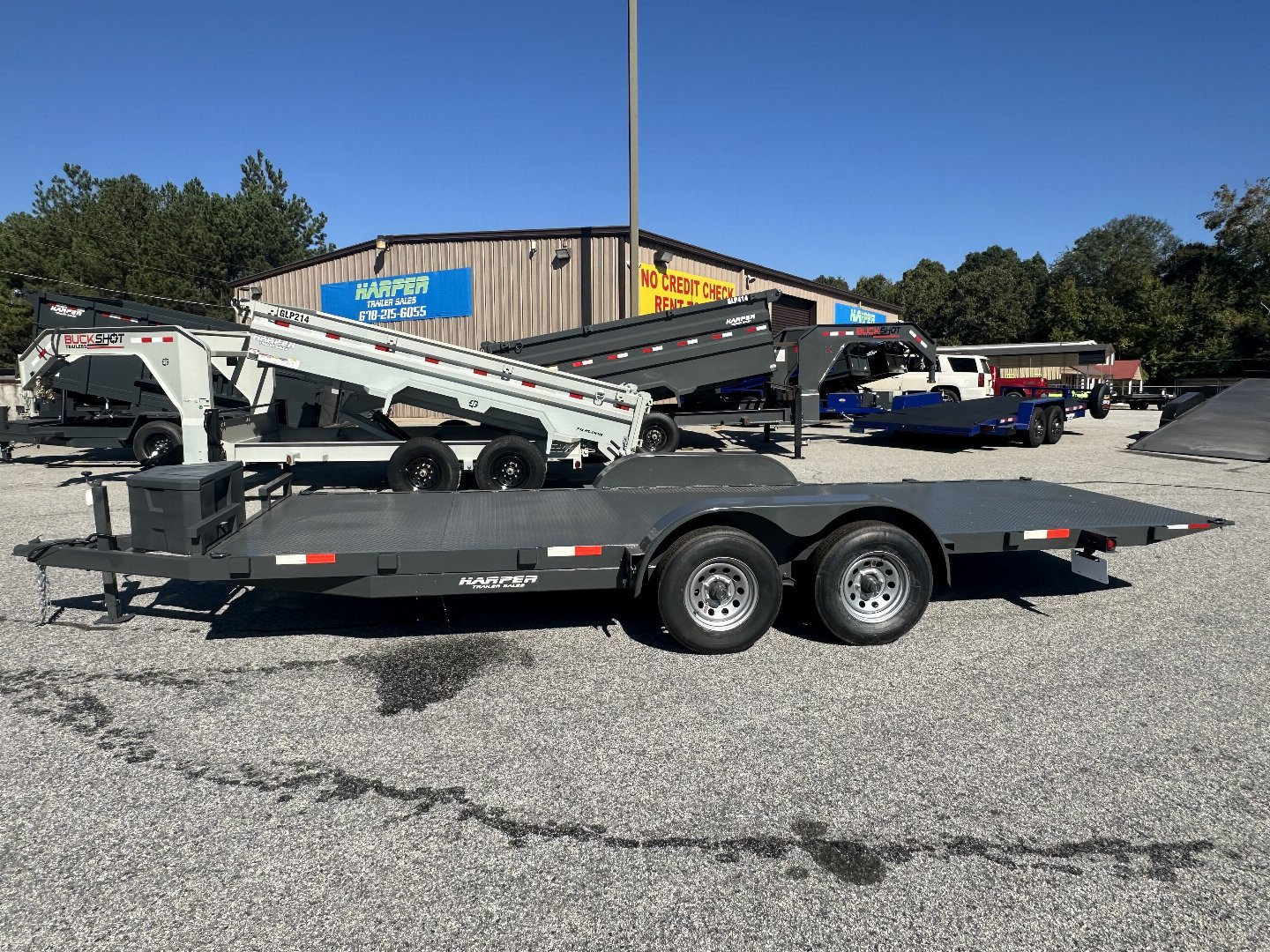 New **ON SALE**2025 7x20 10K HYDRAULIC TILT STEEL FLOOR CAR HAULER