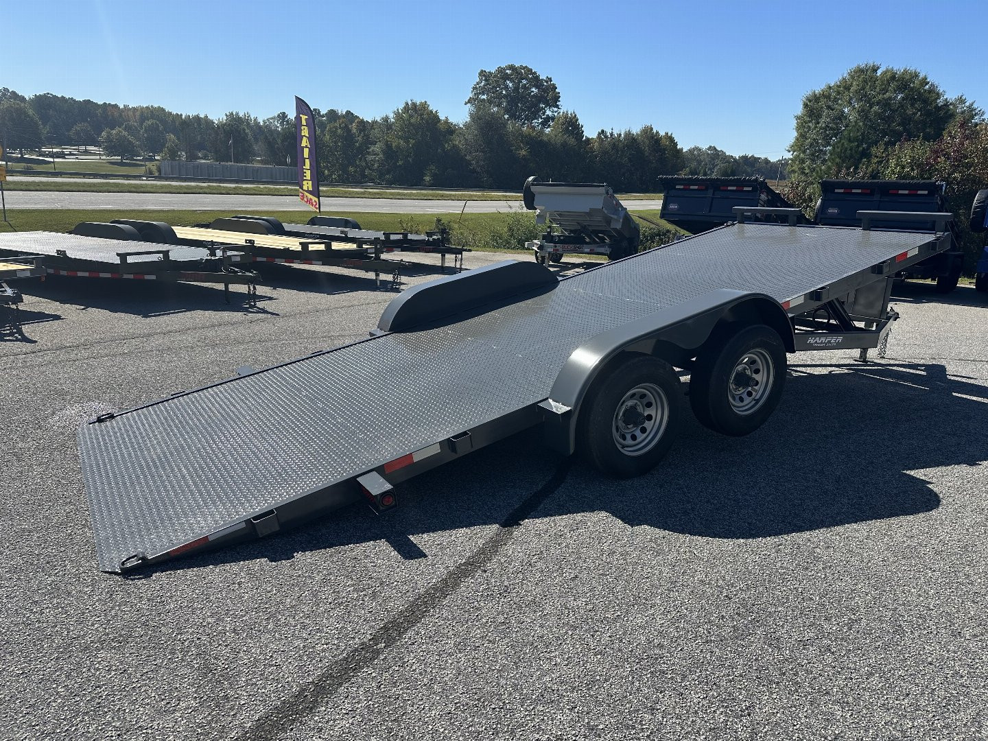 New **ON SALE**2025 7x20 10K HYDRAULIC TILT STEEL FLOOR CAR HAULER