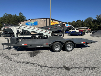 New **ON SALE**2025 7x20 10K HYDRAULIC TILT STEEL FLOOR CAR HAULER