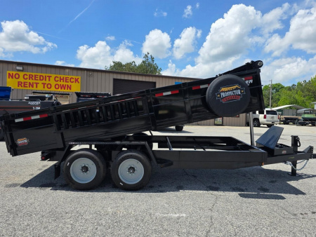 New 2025 PROSPECTOR 16K 7X16 TELESCOPING DUMP TRAILER 2' WALLS