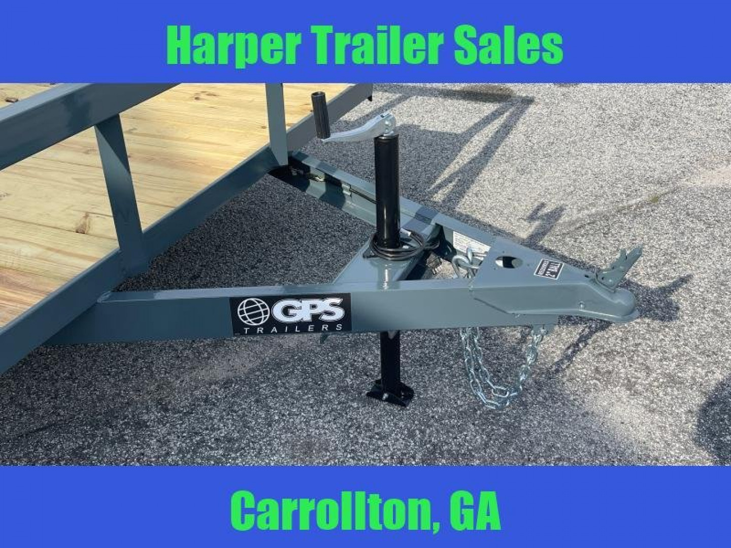 New 2025 GPS 82X12 SINGLE AXLE UTILITY TRAILER WITH SET BACK JACK