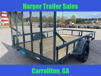 New 2025 GPS 82X12 SINGLE AXLE UTILITY TRAILER WITH SET BACK JACK