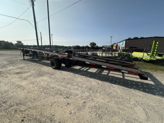 Used USED 2007 102X50 18K GOOSENECK WEDGE CAR HAULER ($549 DOWN ON RTO CONTRACT)
