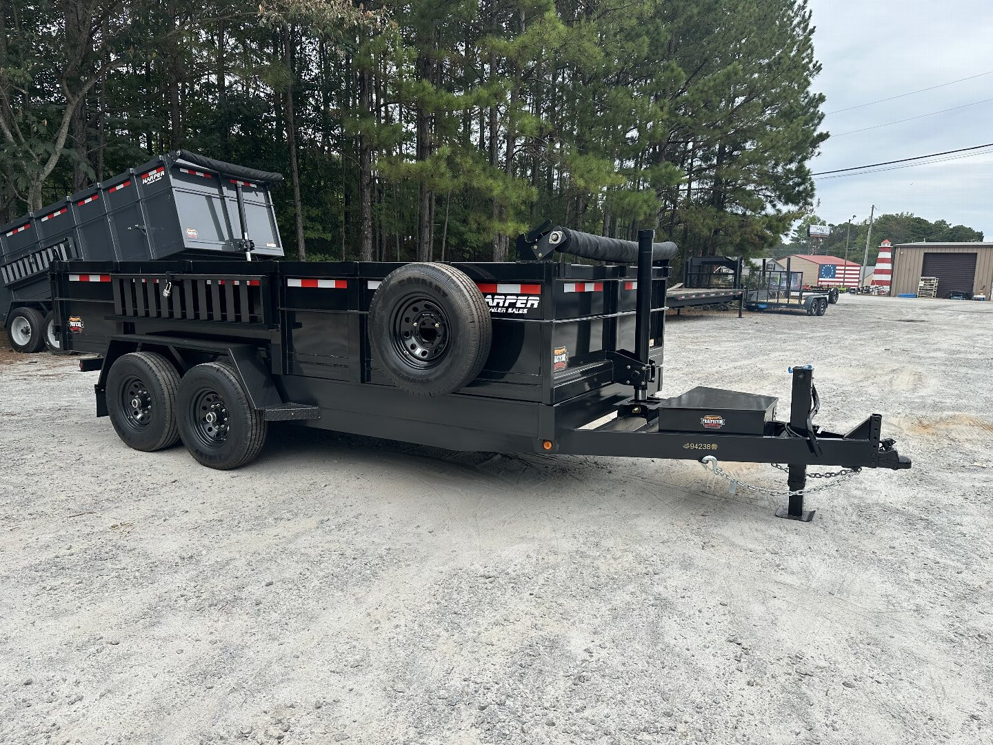 New 2025 PROSPECTOR 14K 7X16 TELESCOPING DUMP TRAILER 2' WALLS