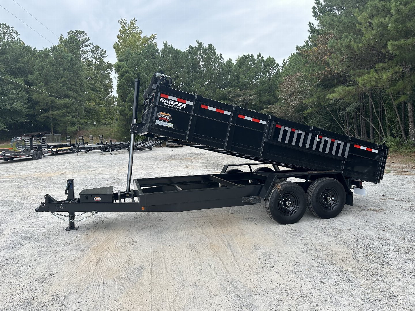 New 2025 PROSPECTOR 14K 7X16 TELESCOPING DUMP TRAILER 2' WALLS