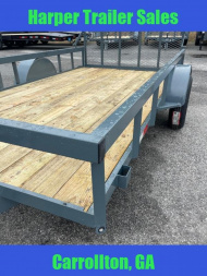 New 2025 GPS 76X12 SINGLE AXLE UTILITY TRAILER WITH SET BACK JACK