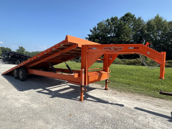Used USED 2023 DOWN TO EARTH 26' GOOSENECK TILT EQUIPMENT HAULER ($950 DOWN ON RTO CONTRACT)